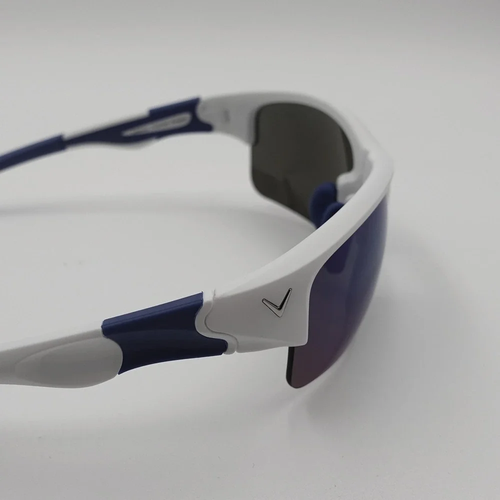 Callaway Vulcan Sunglasses Mens OS White Navy Brand New Polarized P2X C80041